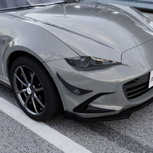 Mazda Miata MX-5 ND 2016+ Side Air Blade Diffuser Carbon Fiber Texture Adhesive Body Stickers Fender Decals - Product Image 3