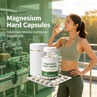 Capsules dures de glycinate de magnésium pur pour le soutien musculaire et nerveux