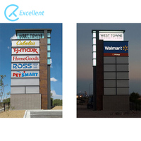 Chine Usine En Plein Air Grand 3D Parking Wayfinding Led Signalisation Route Guide Directionnel Panneau D'affichage Pylône signe