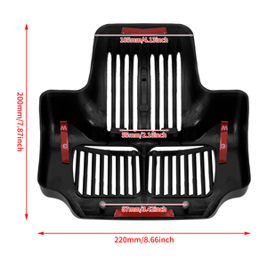Cubierta de Enfriador de Aceite para Motocicleta HCMOTORKU, Compatible con <span class=keywords><strong>Harley</strong></span> Touring Road King Electra Street Glide Trike FLHT FLTR FLHX 11-2015 <span class=keywords><strong>2016</strong></span> - Product Image 6
