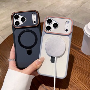 เคสโทรศัพท์มือถือแบบแม่เหล็กคุณภาพสูง สัมผัสนุ่มด้าน สำหรับ iPhone 18 17 16 15 14 pro max ป้องกันการกระแทก พร้อมขาตั้งพับได้ - Product Image 2