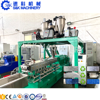 Machine de fabrication automatique de granulés de plastique recyclé à partir de bouteilles en plastique pour animaux de compagnie