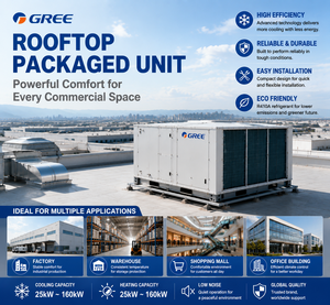 Pompe à chaleur monobloc de toit Gree 3-30 tonnes 220V/380V/460V R410A – Climatiseur commercial de toit pour centres commerciaux, hôtels et supermarchés - Product Image 4