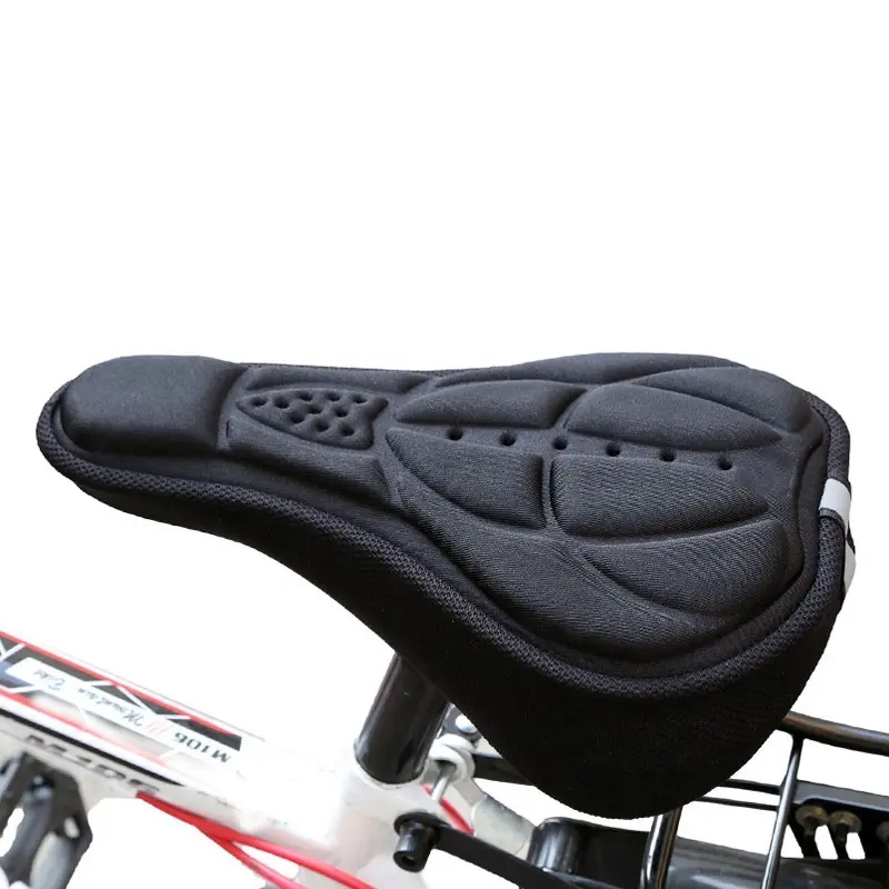 Mountain Bike 3D Saddle Cover Thick Breathable Super Soft Bicycle Seat Cushion Silicone Sponge Gel Bike Seat Bicycle Accessories