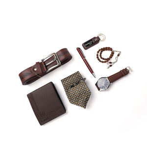 Semplice Orologio Al Quarzo <span class=keywords><strong>Uomo</strong></span> Tie <span class=keywords><strong>Portafoglio</strong></span> Padre <span class=keywords><strong>Cintura</strong></span> 7-Piece Set Per Gli Uomini di Regalo Set - Product Image 3