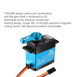 HANHAI FT6335M Digitales wasserdichtes 35kg Drehmoment Servo 0-360 Grad Drehung Stahl getriebe Roboter RC Car Crawler DIY Hochs icherheits spielzeug - Product Image 4