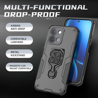 Étui de téléphone de luxe antichoc personnalisé, coque arrière tendance avec anneau en alliage durable à 360° pour IQOO Z11X