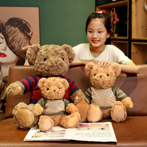 Nouveau Design Vintage Jumper Bear jouets en peluche décoration de la maison ornements filles cadeau ours en peluche avec météo jouets en peluche - Product Image 1