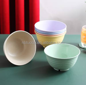 Ciotole di paglia di grano 30 once di grandi dimensioni per microonde lavastoviglie ciotole di plastica per zuppa di cereali infrangibili con Ramen profondo ciotola di Noodle per insalata - Product Image 4