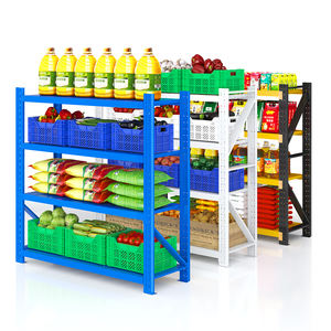 Étagères en acier à usage moyen réglables de support de stockage d'étagères pour le support en métal d'entrepôt - Product Image 5