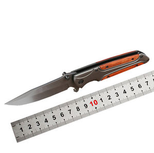 Nouveau couteau OEM en acier inoxydable pour l'extérieur, portable, camping, chasse, tactique, manche en bois, pince à ceinture en vrac, couteaux de poche pour l'extérieur - Product Image 4