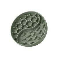 Tapis de léchage pour animaux de compagnie en silicone écologique, motif uni, imperméable, portable pour chats et chiens, bols à lécher pour la nourriture