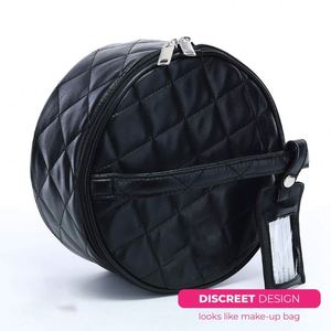 Estuche de Viaje para Pelucas o Maquillaje de Primera Calidad, Colección de Fábrica BSCI, Compacto y Duradero en Negro - Product Image 4