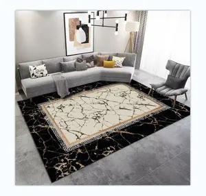 Washable 3d print carpet and rugs non slip back carpet for living room floor carpet