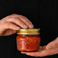 Food Grade Available Different Sizes Unique Design Glass Fruit Jam Jar Small Jam Jars Jam Bottle Glass Jar