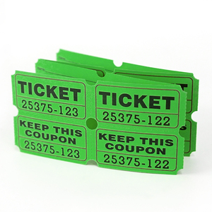 Billets de tombola verts en gros, perforés de 2 pouces, pour jeux, fêtes et événements - Product Image 3