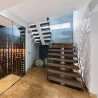 DAIYA rampe d'escalier intérieure avec garde-corps en verre