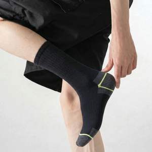 <span class=keywords><strong>Chaussettes</strong></span> de travail en coton robustes pour <span class=keywords><strong>hommes</strong></span>, épaisses et rembourrées, idéales pour les bottes de travail et l'entraînement - Product Image 3