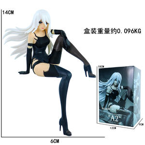 4 stili 15CM in PVC Anime più automi 2B Sexy ragazza giacca a vento <span class=keywords><strong>Manga</strong></span> statuetta statuetta cartone animato regalo da collezione giocattolo - Product Image 4