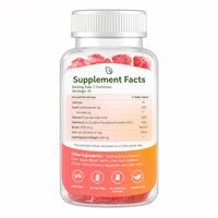 Gummies à la biotine saveur fraise, marque privée OEM, pour la santé des cheveux, de la peau et des ongles, complément beauté au collagène