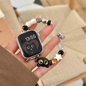 Nouveau bracelet en perles de chat de Style chinois adapté à Iwatch9 38/40/41mm <span class=keywords><strong>Apple</strong></span> <span class=keywords><strong>Watch</strong></span> pour le bracelet de montre pour femmes en céramique à la mode - Product Image 1