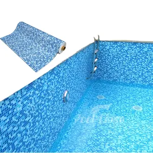 Factory Price Wholesale Blue Color 1.2mm Pvc Out Swimming Pool Liner High Quality Swimming Pool Liner Tarpaulin