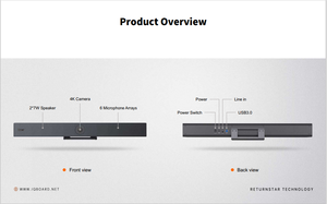 JoinOneHY200 4K EPTZ <strong>Camera</strong> <strong>Microphone</strong> Speaker Video Conferencing Voice Tracking - Product Image 6