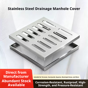 Grilles de couvercle de manhole en acier inoxydable OEM personnalisables de haute qualité, pour le drainage des eaux pluviales et les drains de sol pour eaux usées - Product Image 3