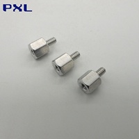 Entretoise hexagonale réglable en alliage d'aluminium avec filetage UNC 4-40 mâle-femelle pour PCB, longueur 15 mm, certifiée ISO 9001