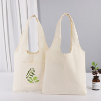 Sac bandoulière pliable personnalisé en toile vierge pour étudiants, avec logo imprimable, idéal pour la publicité créative transfrontalière