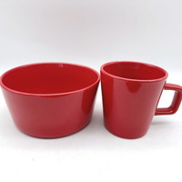 Service de table en céramique Colorglazed, 16 pièces, vente en gros, ensemble d'assiettes pour restaurant, vaisselle de luxe en céramique rouge vernie