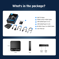 3 en 1 Wireless CarPlay TV Mate Android Auto Box Video Out FireTV Adapter Avec Smart Phone Video Mirror Link YouTube Netflix
