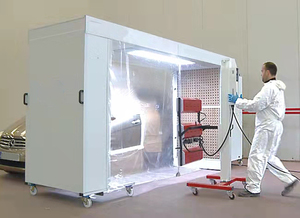 Cabina de Pintura Móvil de Alta Calidad al por Mayor con Sistema de Calefacción e Iluminación LED para Pintura de Automóviles - Product Image 2