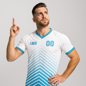 Aolan Langlebiges Atmungsaktives Dehnbares Schnelltrocknendes Mesh Airflow Maßgeschneidertes Fußballtrikot für Trainingsprogramme - Product Image 1