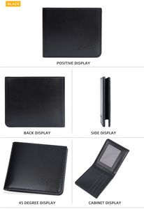 Baellerry Men's Ultra-Thin Multi-Functional <strong>Wallet</strong> Fashionable Minimalist Short Horizontal Design <strong>Money</strong> Clip PU Credit <strong>Cards</strong> - Product Image 6