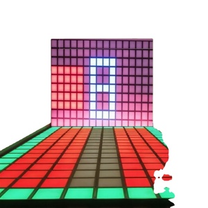 Jeu laser 'Le sol est du lave' avec écran de jeu LED 30x30 cm, grille lumineuse interactive, jeux actifs et grille de danse LED au sol - Product Image 1