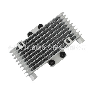 Zuqing Motorcycle Oil Cooler Eight Layer 252x132mm Silver M12 With <b>Clips</b> For 125-250cc ATV - Product Image 4