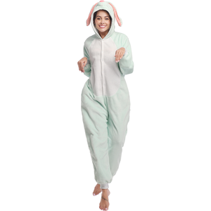 Gran oferta, mono de franela de lana para mujer, estampado de <span class=keywords><strong>conejo</strong></span>, Animal de dibujos animados coloridos para <span class=keywords><strong>Kigurumi</strong></span>, ropa de dormir, trajes de pijama informales, 3 uds. - Product Image 6