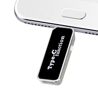 Flashdisk USB 3.0 Logo LED Custom, Dual Head USB A & Type C, Memory Stick, Hadiah Promosi Bisnis, USB Pendrive