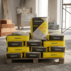Adhésif pour carrelage GREENFIX G500, sac de 20 kg, pour carreaux de céramique et de porcelaine, usage construction - Product Image 1