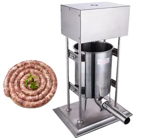 10L Commercial Electric Pork Sausage Filling Machine For Chicken Beef Fish Sausage Stuffer Twister