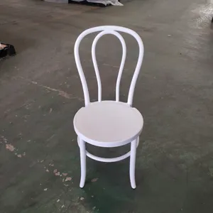 活动宴会用PP树脂可堆叠Thonet新娘婚礼白色椅子