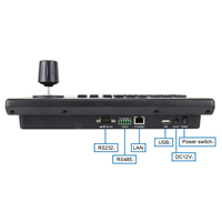 Clavier réseau contrôleur de caméra ptz avec joystick 4D et écran LCD 2.8 pouces modèle de patrouille prédéfini AB scan et fonction poe