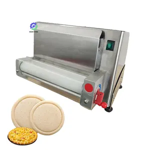 Prensa de massa para pizza, prensadora de massa com ajuste de espessura de 12-18 polegadas, 1-5,5 unidades/min, para pizza, 4-11 unidades
