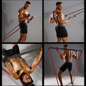 אספקה ישירה מהמפעל QM, מוט יוגה TPE 180 פאונד, רצועת התנגדות מחוזקת, מוט פילאטיס מתכוונן, סט חבל משיכה עם תיק נשיאה - Product Image 6
