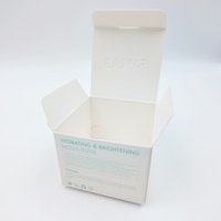 Boîte d'emballage cosmétique personnalisée avec motif en relief, carton blanc texturé minimaliste pour crème de soin de la peau