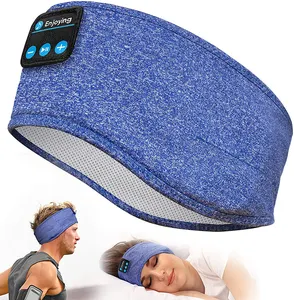 Hochwertige neueste Tech Bt 5.0 Eye Maskblueep Schlaf band mit Kopfhörer, dehnbare Schlaf kopfhörer Stirnband für Männer Frauen IPX 0