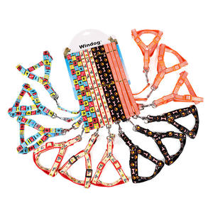 Fournitures pour animaux de compagnie laisse de chien en nylon laisse de chaton colliers pour animaux de compagnie imprimé harnais de poitrine collier de laisse de chien personnalisé - Product Image 3