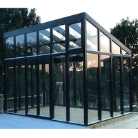 D-TOP NOUVEAU kit de serre extérieure en verre de haute qualité en aluminium véranda en aluminium grande véranda pour maison
