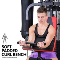 Équipement de musculation multifonction en acier inoxydable le plus vendu avec contrepoids de 45 kg pour exercices des bras, des jambes et du dos (unisexe)